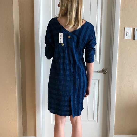 Odells Shadow-Stripe Dress - Picture 2 of 3